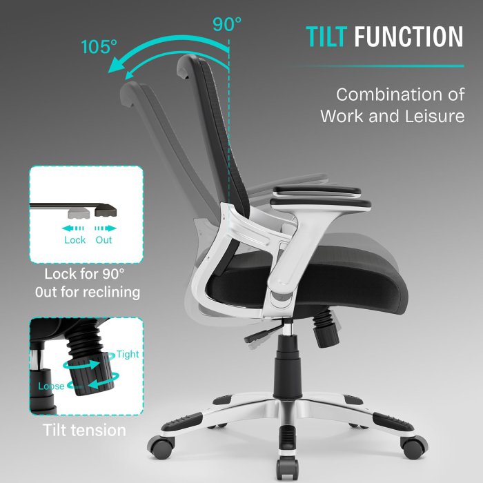 SUNNOW Ergonomic Office Chair (Black) (image 5)